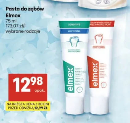 Pasta do zębów Elmex sensitive promocja w Delikatesy Centrum