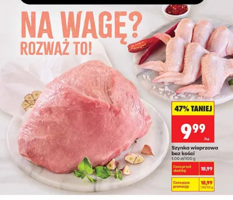 Szynka wieprzowa bez kości promocja w Biedronka