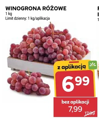 Winogrona różowe promocja w Stokrotka