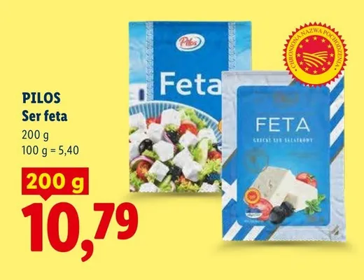 Ser feta Pilos promocja w Lidl