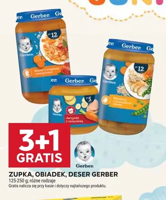 Zupka, obiadek, deser Gerber promocja w Stokrotka