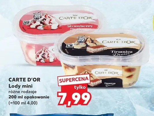 Lody mini Carte D'Or promocja w Kaufland