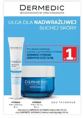 Krem pod oczy Dermedic Hydrain3 Hialuro promocja w Ziko Dermo
