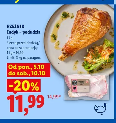 Podudzia z indyka Rzeźnik promocja w Lidl