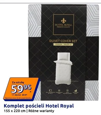 Komplet pościeli Hotel Royal 155x220cm promocja w Action