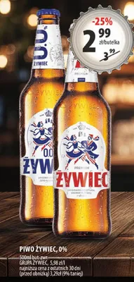 Piwo Żywiec, 0% promocja w Arhelan