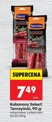 Kabanosy Select Tarczyński wieprzowe promocja w Biedronka