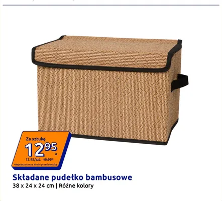 Składane pudełko bambusowe promocja w Action