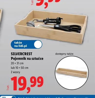 Pojemnik na sztućce Silvercrest 20x31 cm promocja w Lidl