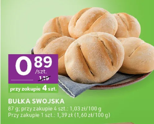 Bułka swojska promocja w Stokrotka