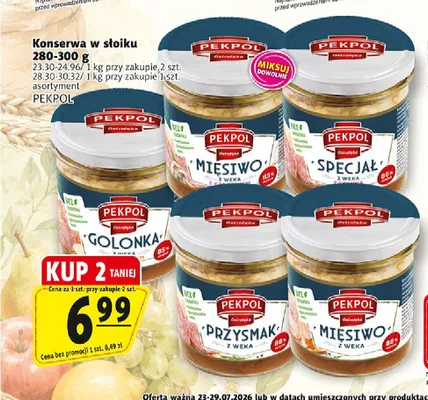 Konserwa przysmak z weka Pekpol promocja w Prim Market