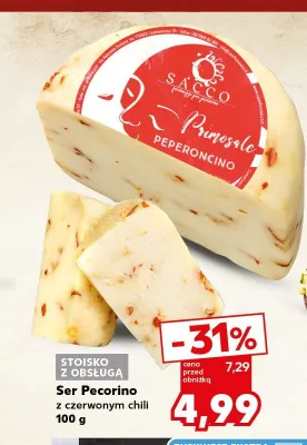 Ser Pecorino z czerwonym chili Sacco promocja w Kaufland