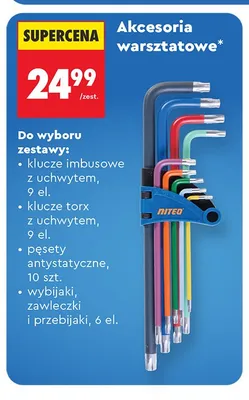 Pęsety antystatyczne Niteo promocja w Biedronka