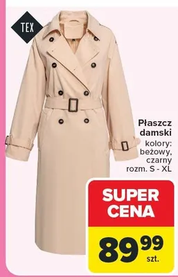 Płaszcz damski promocja w Carrefour