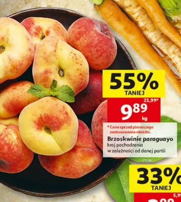 Brzoskwinie paraguayo promocja w Auchan