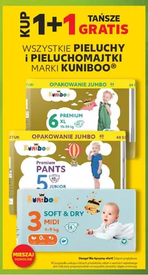 Pieluchy Kuniboo Soft & Dry Midi 3 promocja w Kaufland