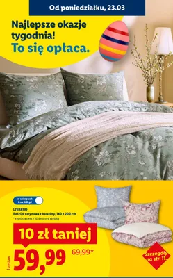 Pościel satynowa 160 x 200 cm Liv & bo promocja w Lidl