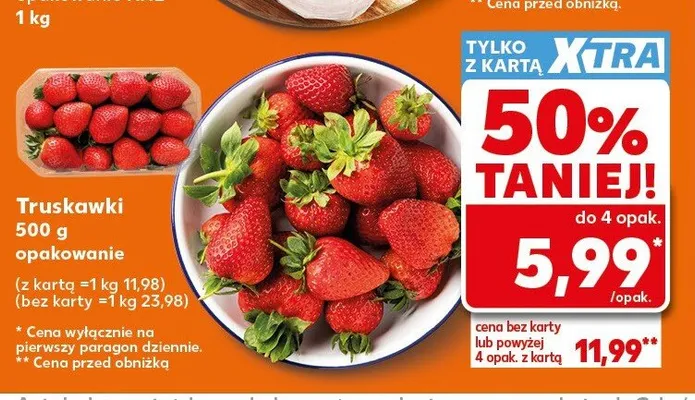 Truskawki promocja w Kaufland