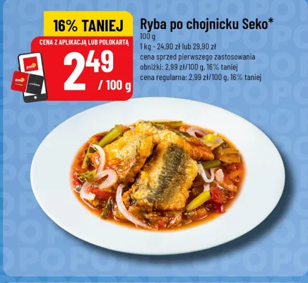 Ryba po chojnicku Seko promocja w POLOmarket