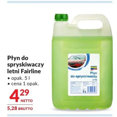 Płyn do spryskiwaczy letni Fairline promocja w Makro