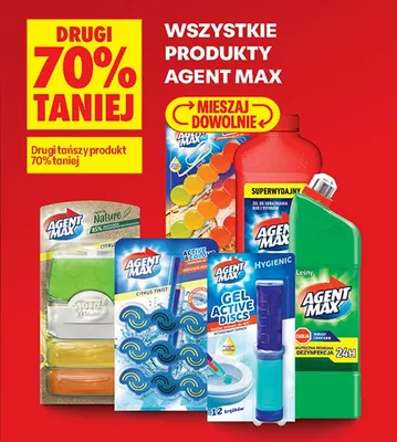 Wszystkie produkty Agent Max DRUGI -70% promocja w Biedronka