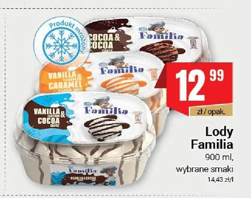 Lody Familia Vanilla & Caramel promocja w Premium Nasz Sklep