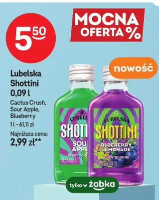 Likier Lubelska Shottini Cactus Crush promocja w Żabka