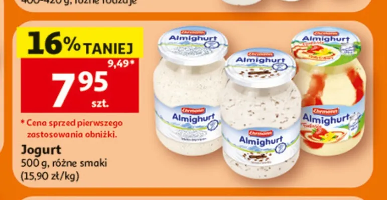 Jogurt Ehrmann Almighurt promocja w Auchan