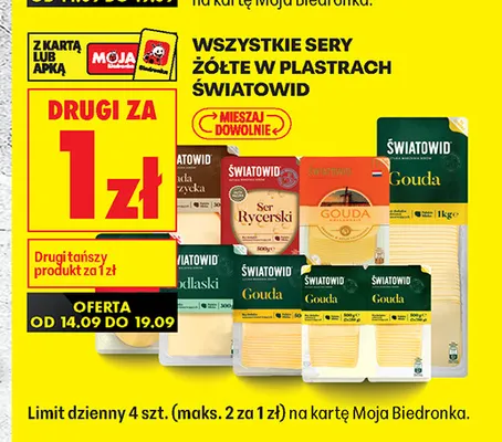 Ser rycerski w plastrach Światowid promocja w Biedronka
