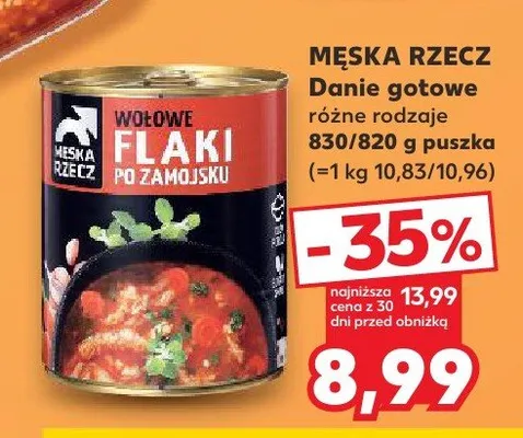 Danie gotowe Flaki wołowe po zamojsku Męska Rzecz promocja w Kaufland