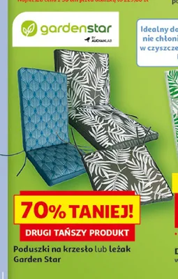 Poduszka na krzesło lub leżak Garden Star promocja w Auchan