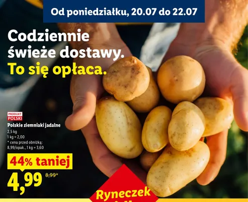 Ziemniaki jadalne polskie promocja w Lidl