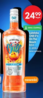 Wódka Lubelska Chill S*x On The Beach promocja w Żabka