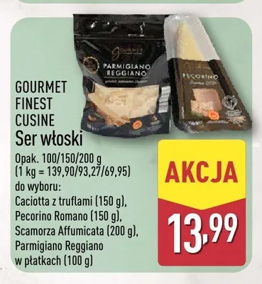 Ser włoski Parmigiano Reggiano w płatkach Gourmet Finest Cuisine promocja w Aldi