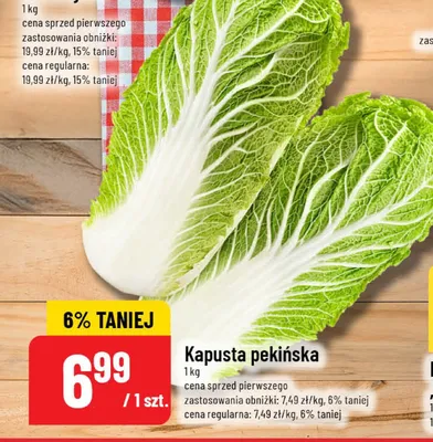 Kapusta pekińska promocja w POLOmarket