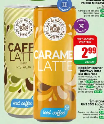 Napój mleczno-kawowy Caramel Latte Rio de Brass promocja w Dino