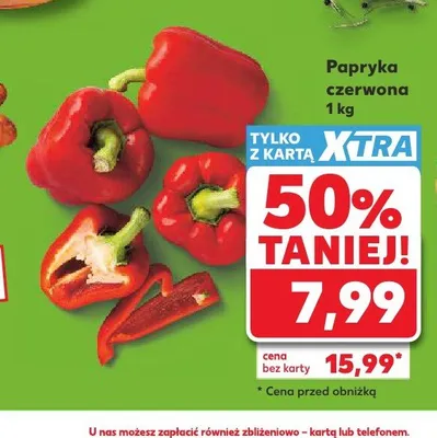 Papryka czerwona promocja w Kaufland
