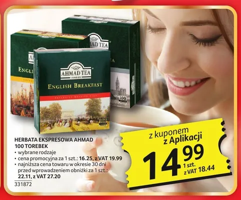Herbata ekspresowa AHMAD promocja w Selgros