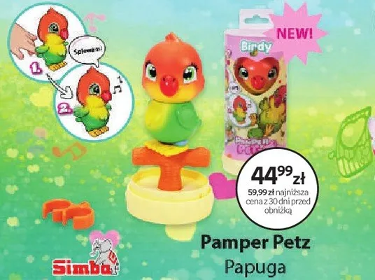 Zabawka Pamper Petz Papuga promocja w Dzień Dziecka