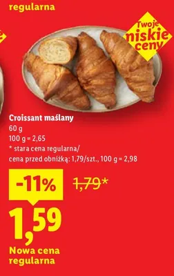 Croissant maślany promocja w Lidl