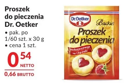 Proszek do pieczenia Dr. Oetker promocja w Makro