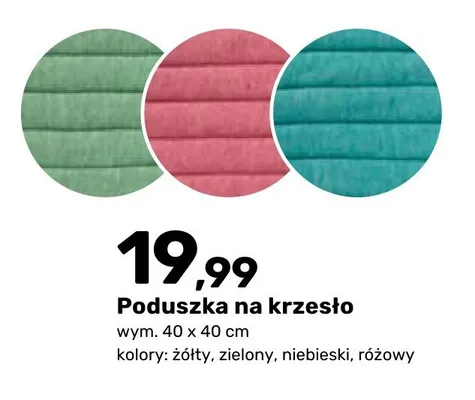 Poduszka na krzesło promocja w Bricomarche