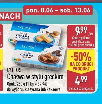 Chałwa w stylu greckim Lyttos promocja w Aldi