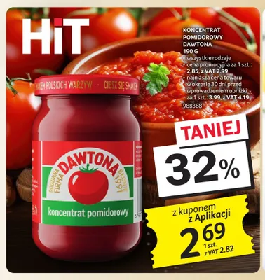 Koncentrat pomidorowy Dawtona promocja w Selgros