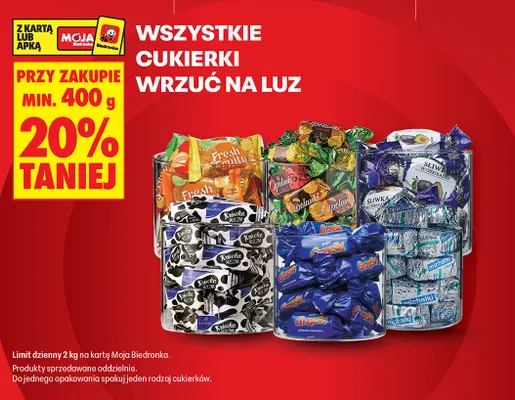 Cukierki Fresh & Fruity Wawel promocja w Biedronka
