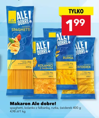 Makaron Ale dobre! rurka promocja w LEWIATAN