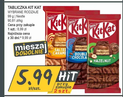 Tabliczka KitKat Hazelnut promocja w Słoneczko