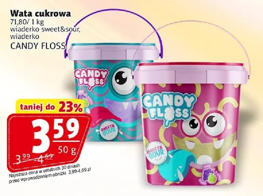 Wata cukrowa Candy Floss wiaderko sweet&sour promocja w Prim Market