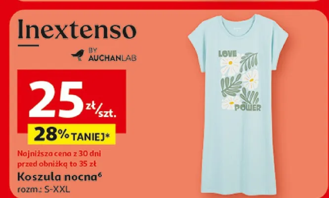 Koszula nocna promocja w Auchan