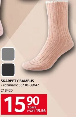 Skarpety bambus rozmiary 35/38-39/42 promocja w Selgros
